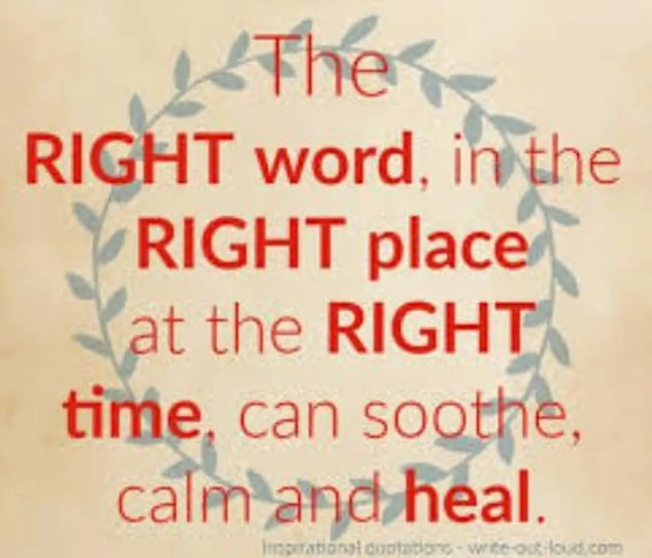 Quotation - Right Word